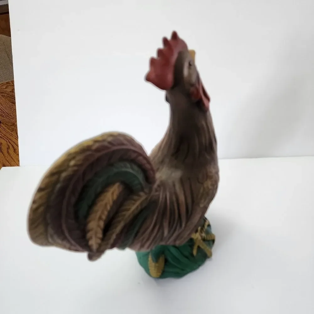 Handpainted Large Ceramic Rooster